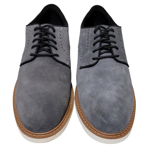 Cole Haan Men The Go-To Plain Toe Derby Oxford Size US 11.5M Dark Gray Suede main image 5